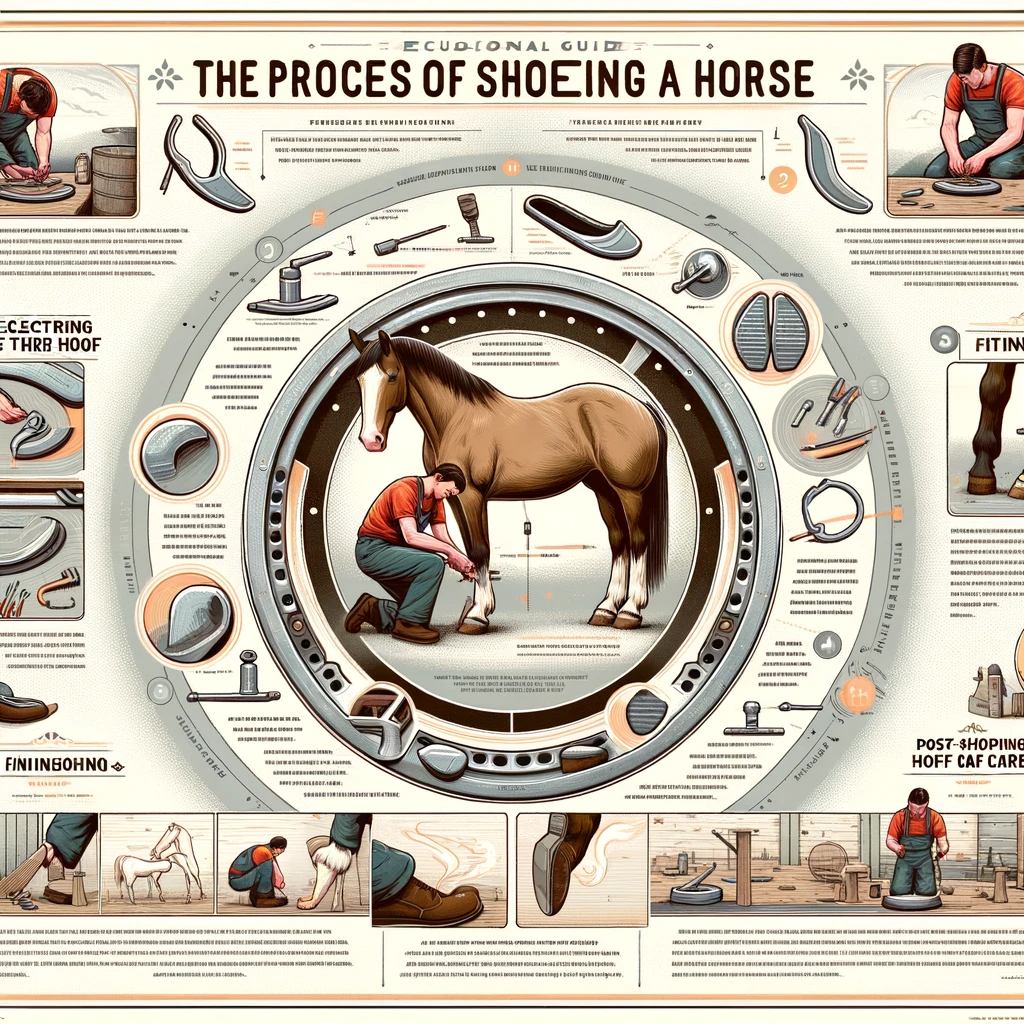 The Process Of Shoeing A Horse
