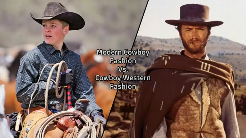 Modern cowboy fashion blends contemporary trends with traditional elements, featuring rugged, durable pieces and lighter fabrics. Both styles symbolize freedom and individuality, appealing to diverse tastes.